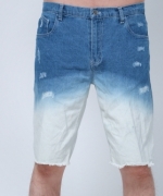 歐美夏季休閒牛仔短褲刷色系列